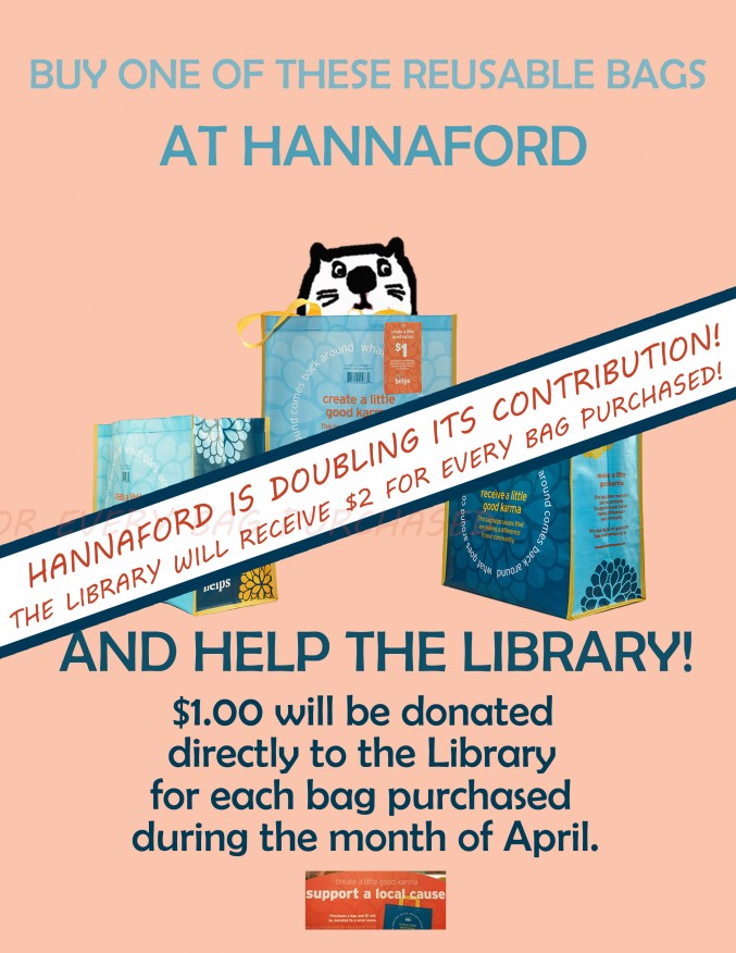 Hannaford Bags DOUBLY Benefit Library