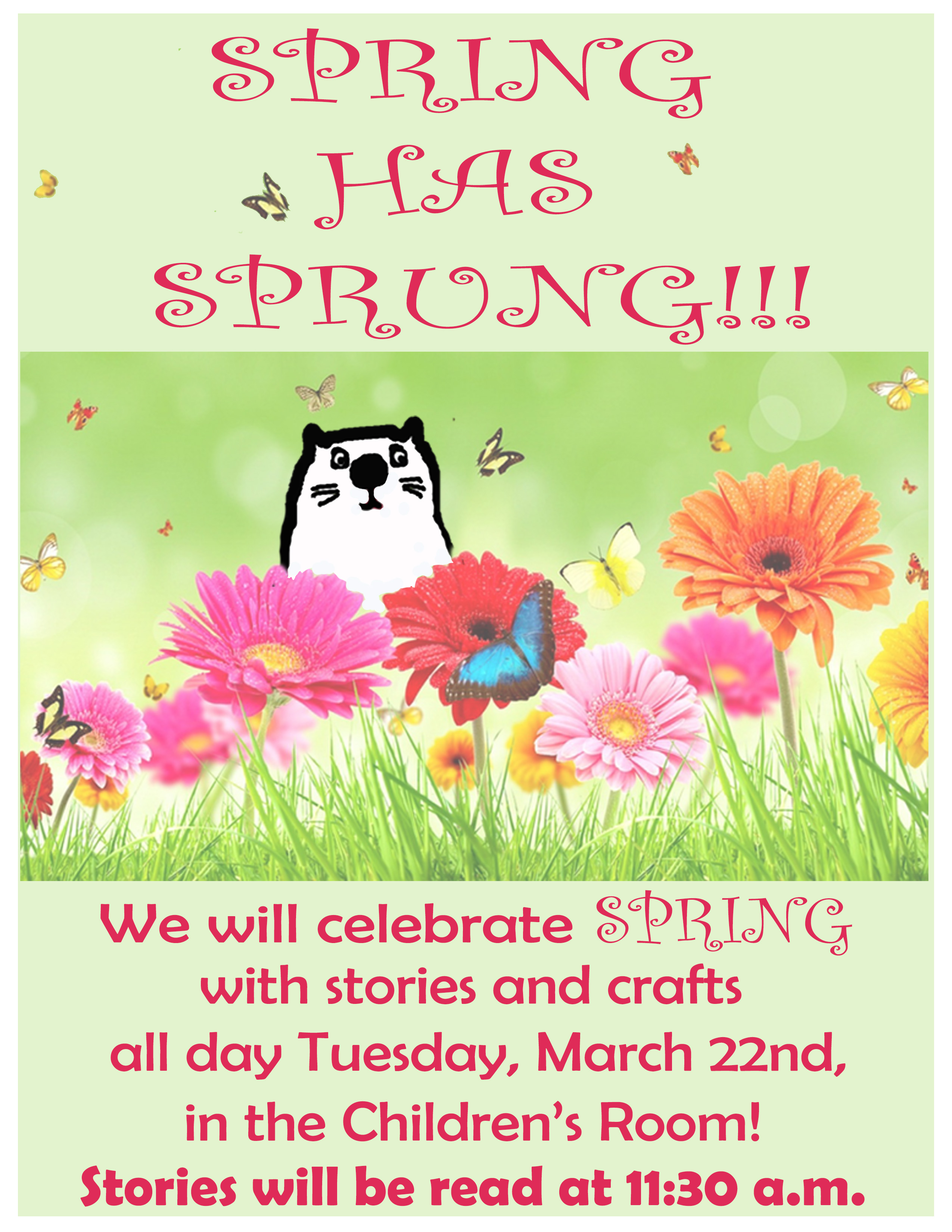 Celebrate Spring in the Children’s Room