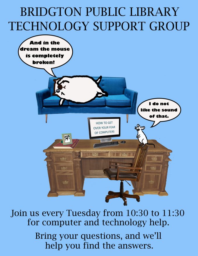 Beginning Tuesday, April 26th–Technology Support Group!