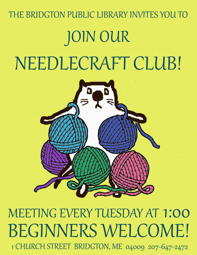 New Time for Needlecraft Club!