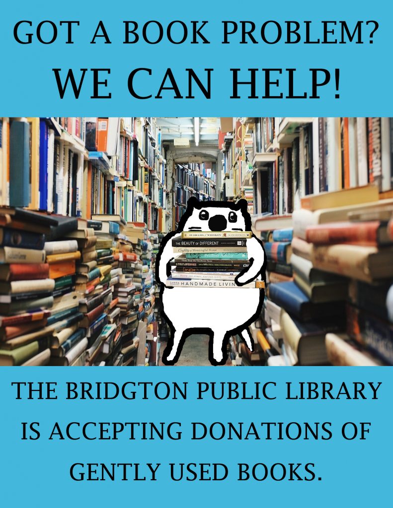 The Library welcomes your used books! – Bridgton Public Library