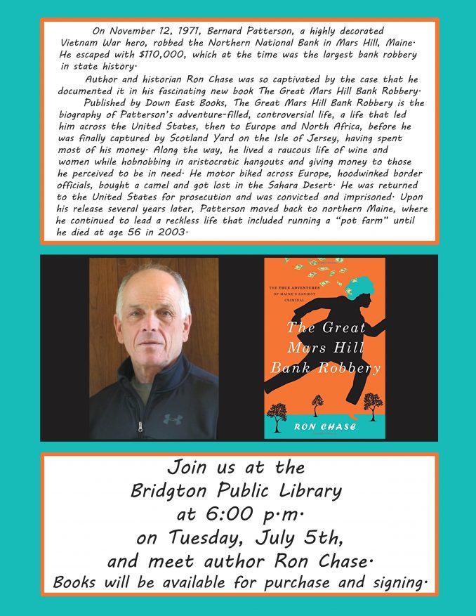 Author Event: Meet Ron Chase on Tuesday, July 5th, at 6:00 p.m.