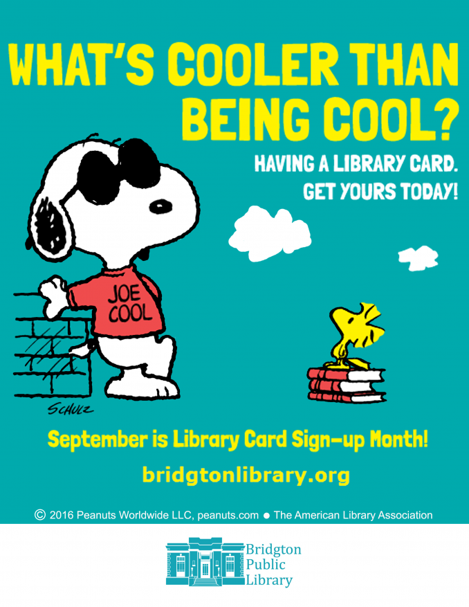 Sign up for a library card!