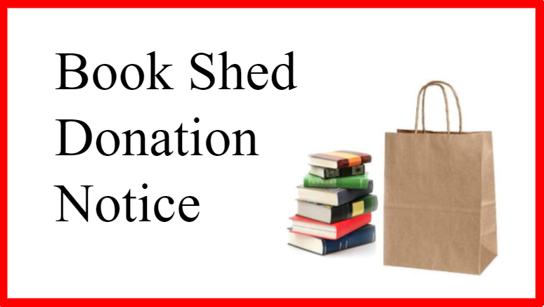 Book Shed Donation Notice