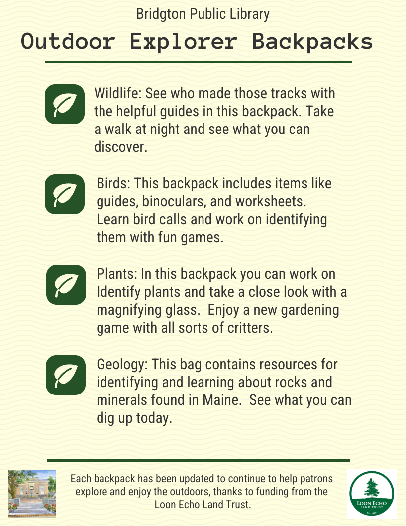 Audubon Nature Explorer Backpacks